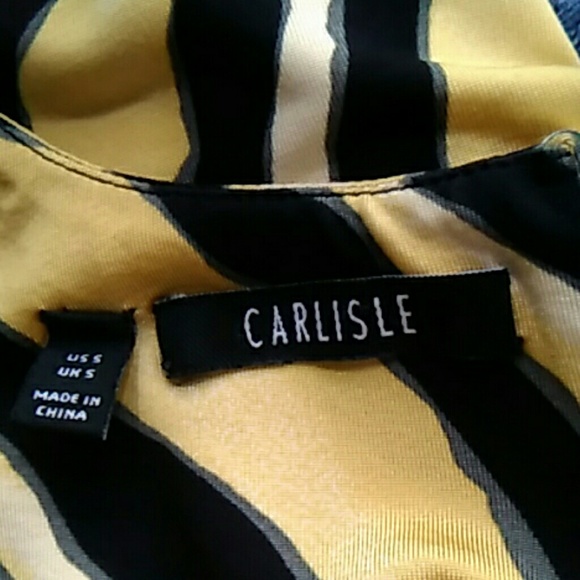 Pre-owned Carlisle Tiger Stripe Cap Sleeve Top - Picture 7 of 8